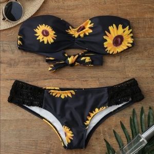 Zaful Sunflower Bikini